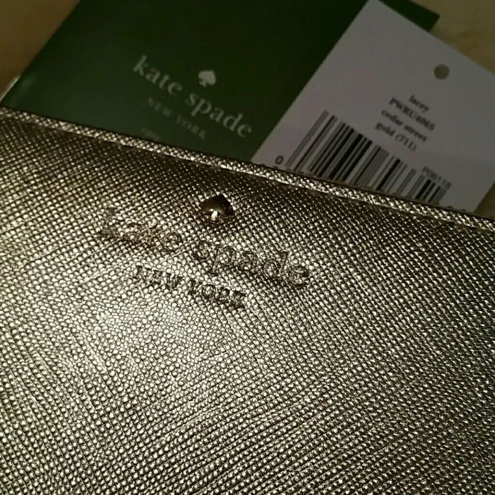 Kate Spade Gold Cedar Street Lacey Wallet